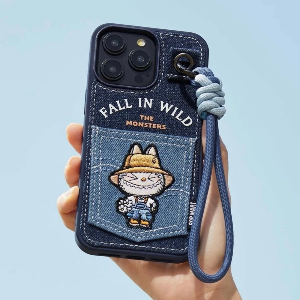 POP MART THE MONSTERS Fall in Wild Series-Lanyard Phone Case IPhone 15 Pro Max
